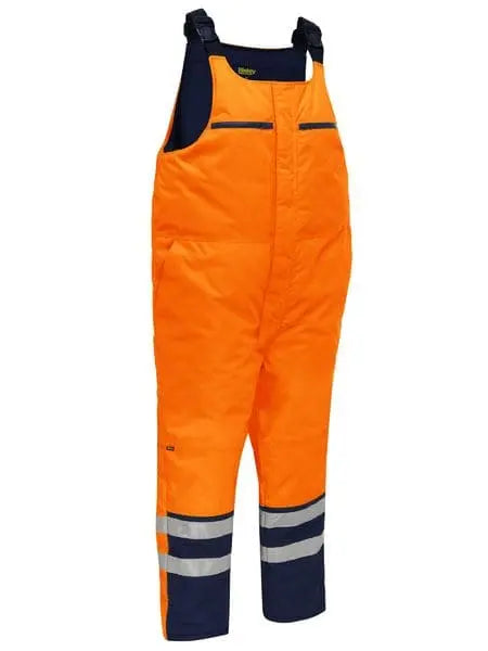 Bisley Workwear Taped Hi Vis Freezer Bib & Brace Coverall BAB6452T - City Workwear